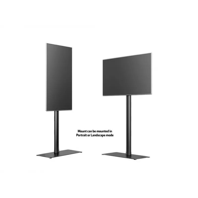 Multibrackets M 180 Single Black grīdas statīvs displejam ar pamatni