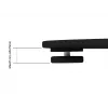Multibrackets M 180 Single Black grīdas statīvs displejam ar pamatni