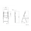 Multibrackets M Tilt and Roll Easel mobilais grīdas statīvs melns, max 50 kg