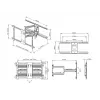 Piestiprināšanas kronšteins Multibrackets M Universal Flexarm Pro 60 kg Smagās slodzes Melns
