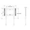 Multibrackets M Universāls sienas stiprinājums fiksēts mazs melns