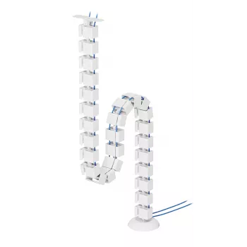 Kabeļu mugurkaula organizators Neomounts ADS06-130WH, pieskrūvējams, balts, 130 mm