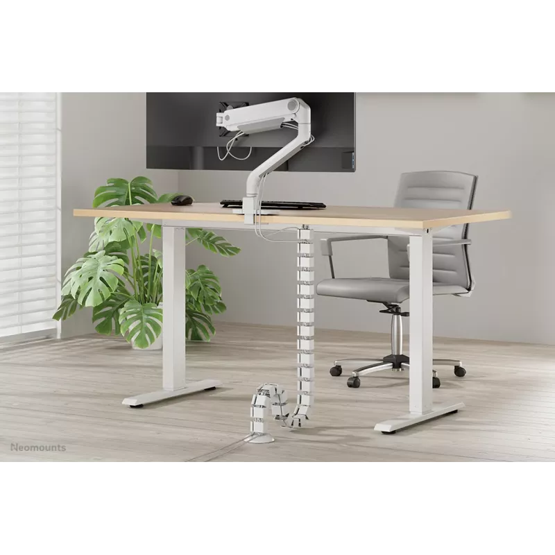 Kabeļu mugurkaula organizators Neomounts ADS06-130WH, pieskrūvējams, balts, 130 mm