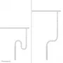 Kabeļu pārsegs Neomounts ADS06-133WH magnētisks balts, pieskrūvējams pie sēdus-stāvus galda rāmja