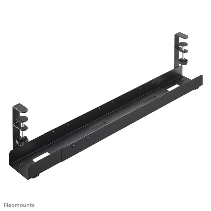 Kabeļu paliktnis Neomounts ADS07-120BL, skrūvējams, universāls, 120 mm platums, melns