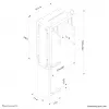 Neomounts CPU-D100SILVER CPU turētājs zem galda - universāls, līdz 30 kg