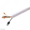 Neomounts NS-CS200WHITE kabeļu zeķe - 8-10 kabeļiem - universāla