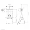 Neomounts NS-M1500BLACK mobilais TV statīvs 32-65 collas