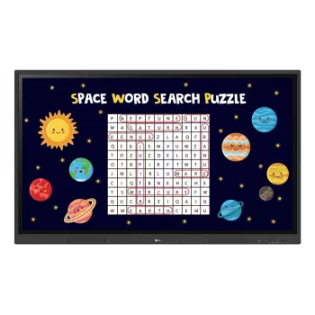 LG CreateBoard interaktīvā tāfele 165,1 cm (65 collas) 3840 x 2160 pikseļi Skārienjutīgs Melns USB / RF bezvadu