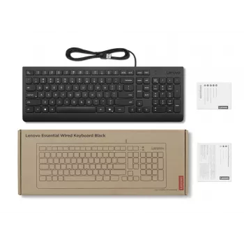 Lenovo 4Y41R64666 tastatūra mājām/birojam USB somu, zviedru, melna