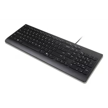 Lenovo 4Y41R64672 Tastatūra Mājas/Birojam USB US English Melna Pilnizmēra Vadu 105 Taustiņi