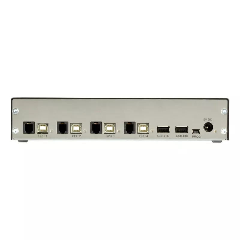 KVM slēdzis Black Box ACX1004A-HID2 USB tastatūra pele Melns