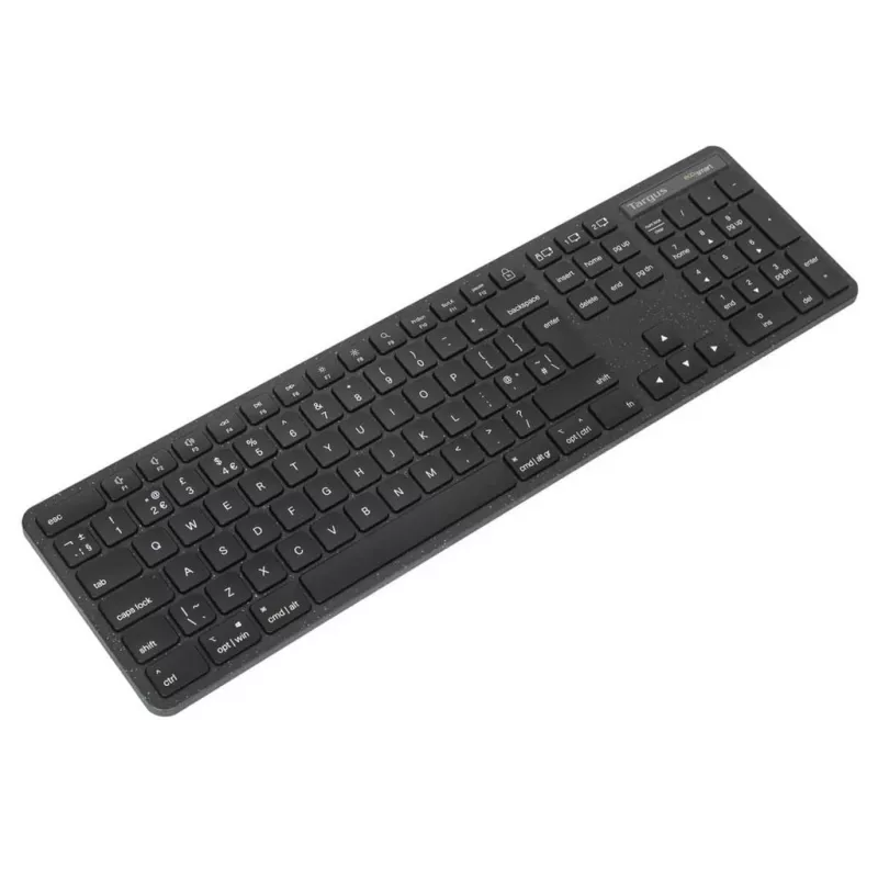 Targus EcoSmart AKB873NO bezvadu tastatūra RF Bluetooth QWERTY Nordic Melna