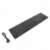 Targus EcoSmart AKB874NO pilna izmēra vadu tastatūra, USB, QWERTY ziemeļu izkārtojums, antimikrobiāla, melna
