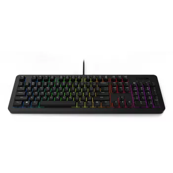 Spēļu tastatūra Lenovo K310, vadu, pilnizmēra, USB, US English, RGB fona apgaismojums, melna, 1,8 m kabelis