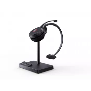 Yealink WH62 Mono bezvadu austiņas birojam un zvanu centram, 20 - 20000 Hz, 80 g, melna
