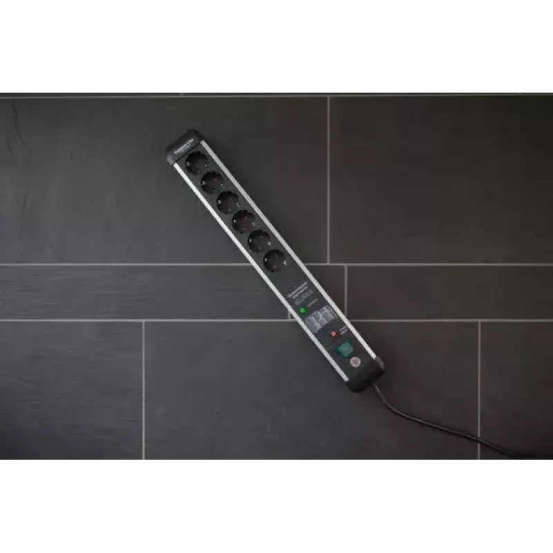 Pagarinātājs Brennenstuhl 1391010601 5m 6 kontaktligzdas Iekštelpām Melns Sudrabs (bojāts iepakojums)