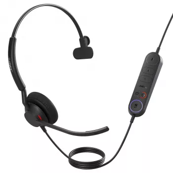 Jabra Engage 40 - (Inline Link) USB-A MS Mono, vadu, birojs/zvanu centrs, 50-20000 Hz, 45 g, austiņas, melna