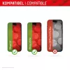 Displex Full Cover ekrāna aizsargstikls (10H) Apple iPhone 15/15 Pro, Eco montāžas rāmis