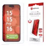 Displex ekrāna aizsargstikls (10H) Apple iPhone 15/15 Pro/16, Eco montāžas rāmis, izturīgs pret skrāpējumiem