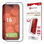 Displex Premium ekrāna aizsargstikls (Pilna pārklājuma, 10H) Apple iPhone 16, EASY-ON® Eco montāžas rāmis