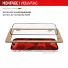 Displex Premium ekrāna aizsargstikls (Pilna pārklājuma, 10H) Apple iPhone 16, EASY-ON® Eco montāžas rāmis