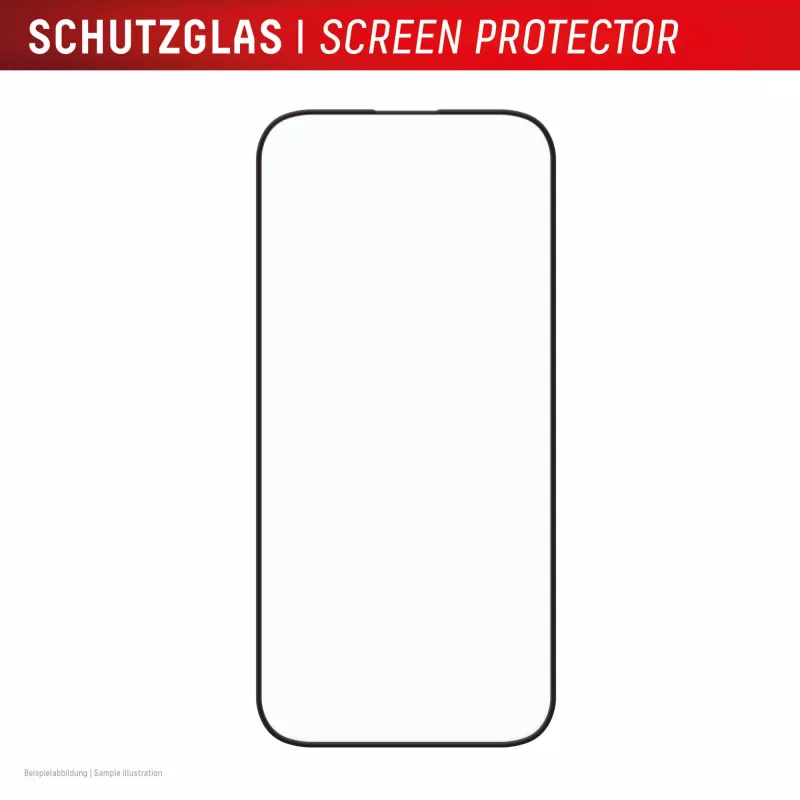 Displex Premium ekrāna aizsargstikls (Pilna pārklājuma, 10H) Apple iPhone 16, EASY-ON® Eco montāžas rāmis