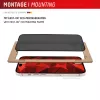 Displex Privātuma stikla aizsargs (10H) Apple iPhone 16, Eco montāžas rāmis, Privātuma filtrs