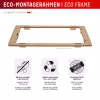 Displex ekrāna aizsargs (10H) Apple iPhone 16 Pro, EASY-ON® Eco montāžas rāmis, izturīgs pret skrāpējumiem