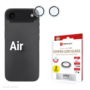 Displex Premium Camera Lens Glass, iPhone Air, 10H, DLC, caurspīdīgs, Quick Mount