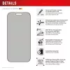 Displex Privātuma stikla aizsargs (10H) Apple iPhone 17 Pro Max, ar Eco montāžas rāmi, privātuma filtrs