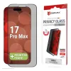 Displex Privātuma stikla aizsargs (10H) Apple iPhone 17 Pro Max, ar Eco montāžas rāmi, privātuma filtrs