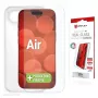 Displex ekrāna aizsargstikls + maciņš Apple iPhone Air, EASY-ON® Eco montāžas rāmis, pret skrāpējumiem