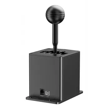 Sacīkšu pārslēgs MOZA HGP Shifter — alumīnijs, melns, 100×143×241 mm, USB-A uz USB-B