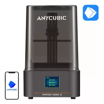 Sveķu 3D printeris AnyCubic Photon Mono 4 PM40BK0A-O — 4K monohroms LCD, galddatora
