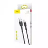 Baseus CALKLF-AG1 Nylon uzlādes un datu kabelis USB-C QC3.0 2.4A uz Lightning 0.5m melns, pelēks