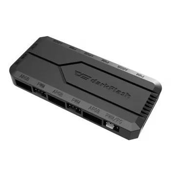 Ventilatoru kontrolieris darkFlash RC2 4-pin PWM Pelēks