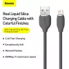 USB 2.0 datu kabelis Baseus Jelly Lightning uz USB-A 1,2 m, Melns
