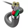 USB 2.0 datu kabelis Baseus Jelly Lightning uz USB-A 1,2 m, Melns