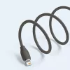 USB 2.0 datu kabelis Baseus Jelly Lightning uz USB-A 1,2 m, Melns