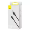 USB 2.0 datu kabelis Baseus Jelly Lightning uz USB-A 1,2 m, Melns