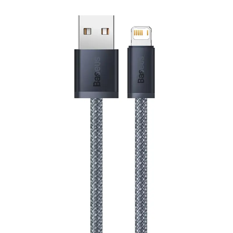 Baseus Dynamic 2m Pelēks Lightning uz USB A kabelis