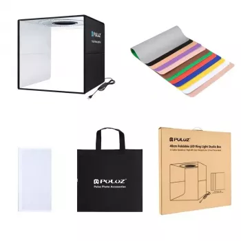 Foto gaismas kaste Puluz PU5041B 6500K USB 11W 400x400x400mm