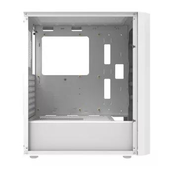 Datora korpuss DarkFlash DK351 WHITE Midi Tower, Micro ATX/ATX/ITX, rūdīts stikls, balts, 200×390×450 mm