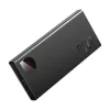 Baseus Adaman Metal power bank, Litija-jonu 10000mAh, 2xUSB, USB-C, Lightning, MicroUSB 22,5W (Melns)