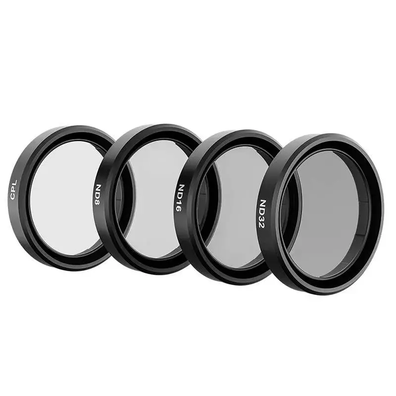 Telesin filtru komplekts DJI Osmo Action 3/4/5 — CPL, ND8, ND16, ND32 (4 gab.)