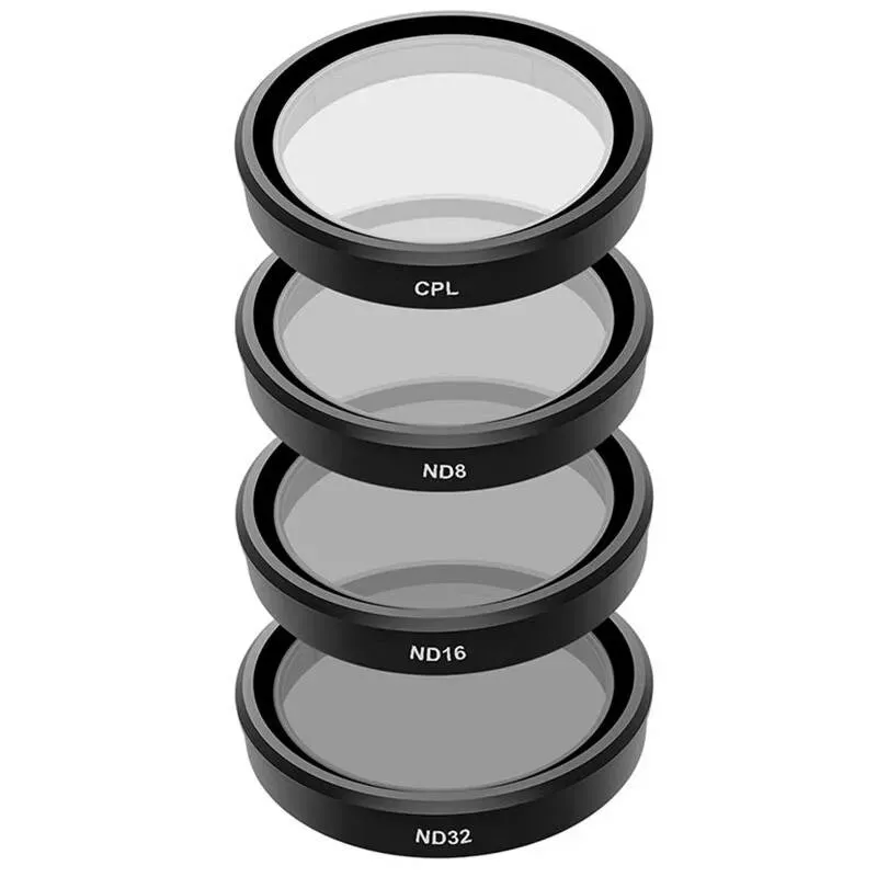 Telesin filtru komplekts DJI Osmo Action 3/4/5 — CPL, ND8, ND16, ND32 (4 gab.)