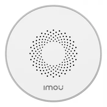 Bezvadu iekštelpu signalizācija IMOU ZR1 — 200 m darbības rādiuss, DC 12 V, 8 cm diametrs, balta