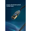 Vention Cat.8 S/FTP vītais vads 1 m Melns RJ-45 zeltīts