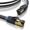 Vention Cat.8 S/FTP vītais vads 1 m Melns RJ-45 zeltīts